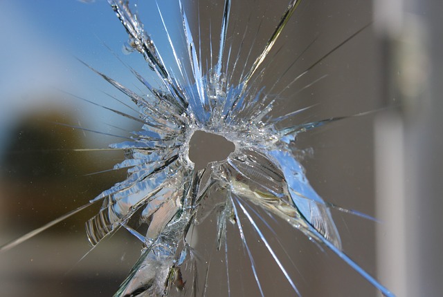 Cracked Car Window